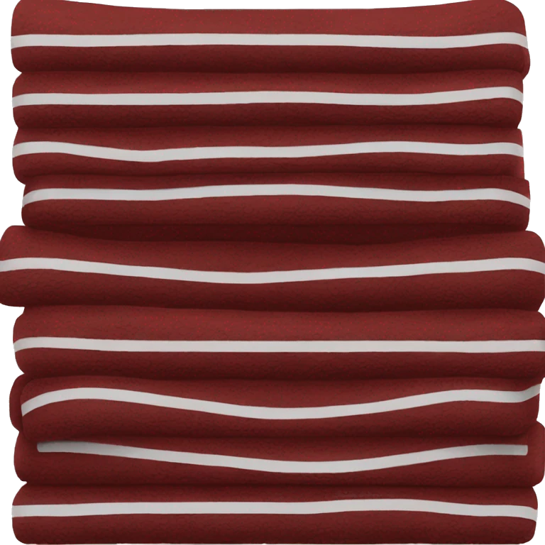 Dark red and black towels stacked emoji