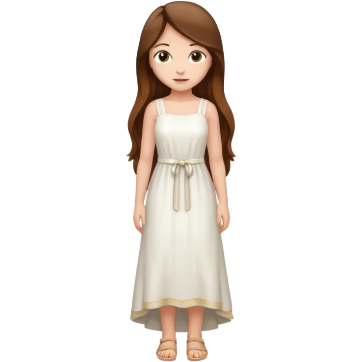 Undressed full body girl emoji