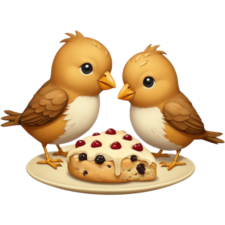 Feeding two birds with one scone emoji