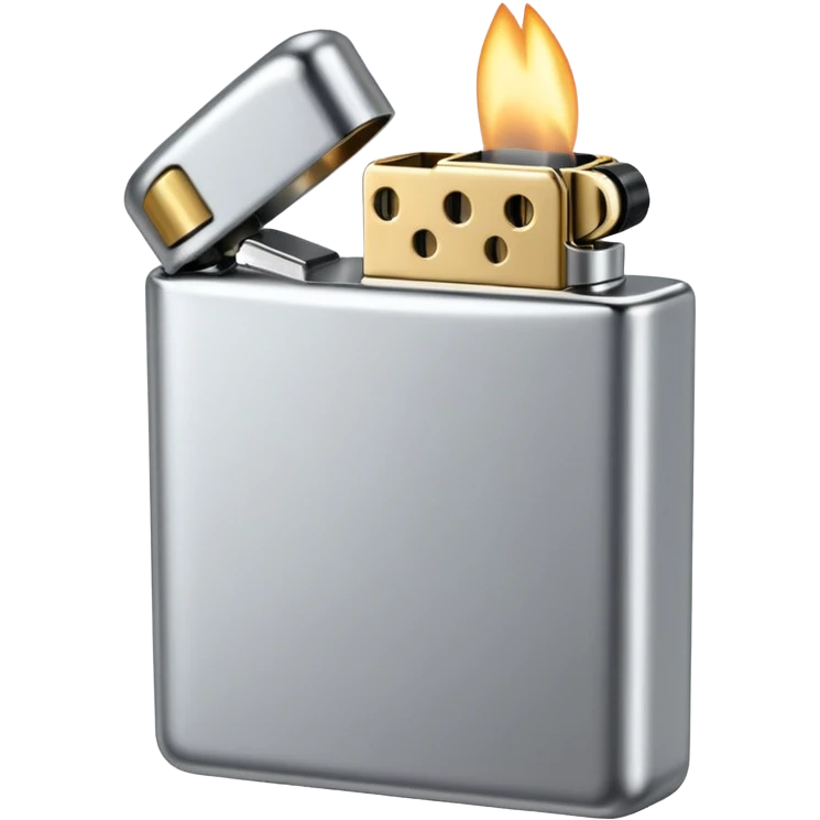 silver lighter emoji