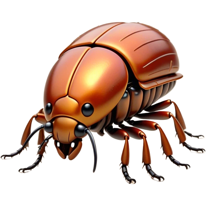 Cinematic Adorable Yawning Beetle Portrait Emoji, Head tilted slightly with a dramatic, wide-open yawn, showcasing a small, intricately armored form with softly drooping elytra and sleepy, half-closed eyes, Simplified yet irresistibly cute features, highly detailed, glowing with a soft, cozy metallic glow, high shine, relaxed yet expressive, stylized with a dash of whimsical natural charm, soft glowing outline, capturing the essence of a drowsy beetle that appears ready to stretch and yawn its way out of the screen! emoji