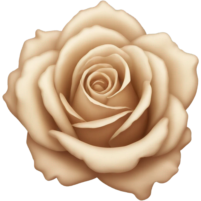 Beige rose  emoji