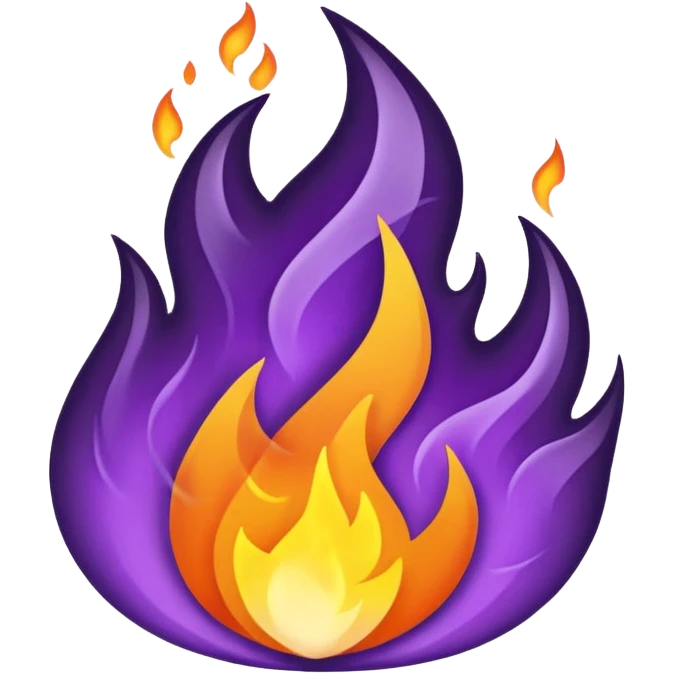A purple fire emojis emoji