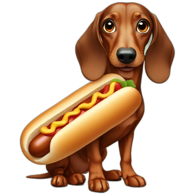 Hotdog dachshund emoji