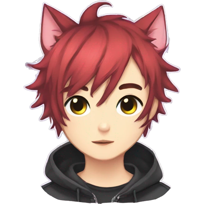 Cute Edgy Attractive Gorgeous Kawaii Anime Punk Catboy emoji