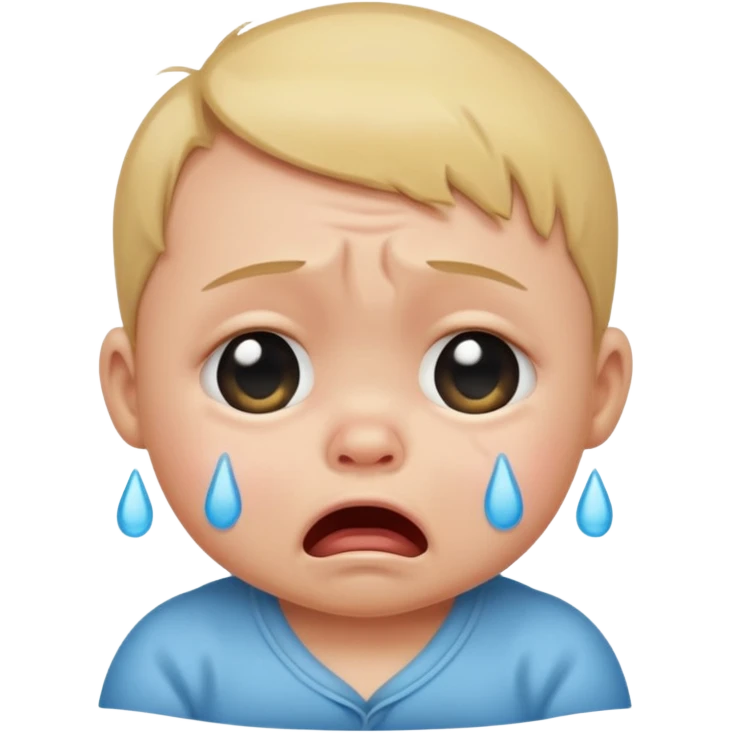 crying baby  emoji