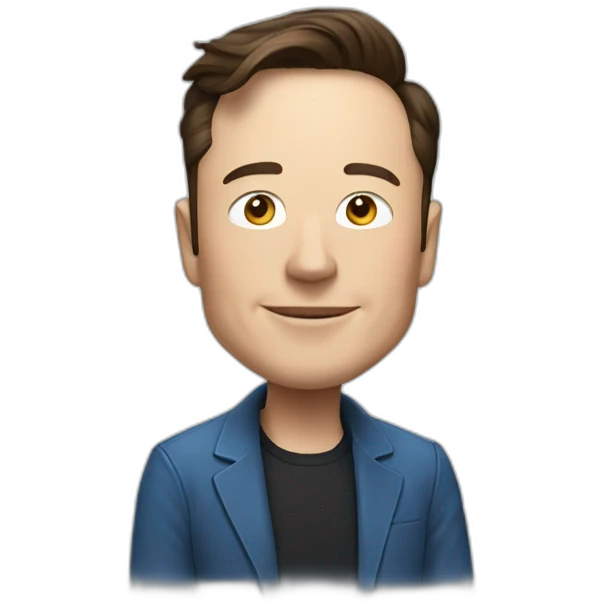 blue avatar elon musk emoji