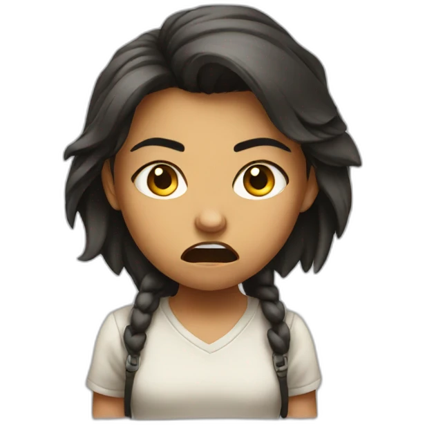 Angry girl emoji