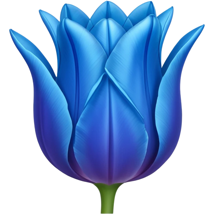 Emoji de tulipán azul emoji