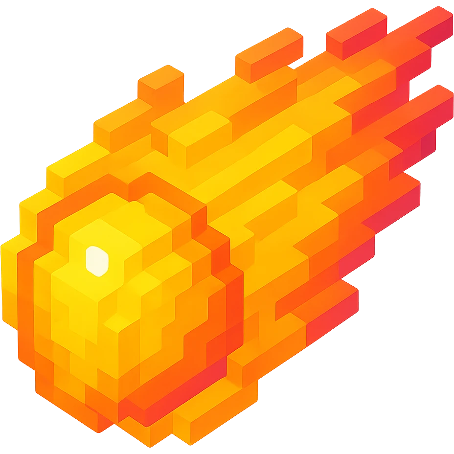 светящиеся комета, no background emoji