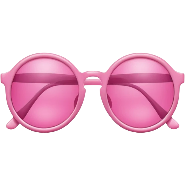pink sunglasses classic round frames emoji