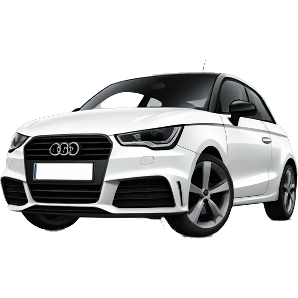 Black Audi A1 emoji