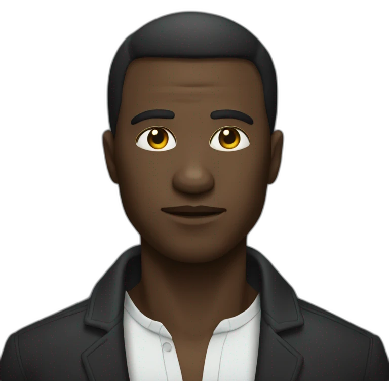 Un homme noir qui ramasse du coton emoji