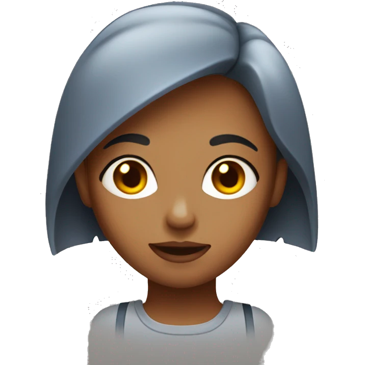 girl with brown eyes and short dirty red hair emoji