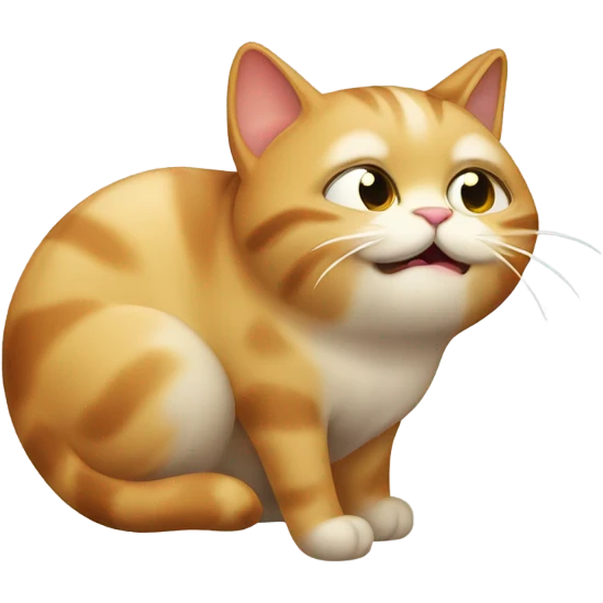 Cat farting emoji