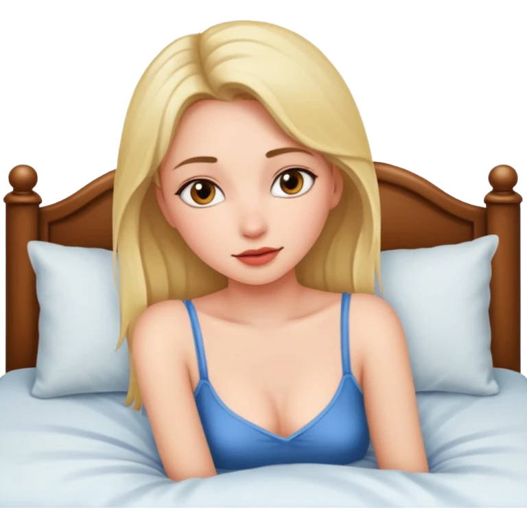 Hott girl sex on bed emoji