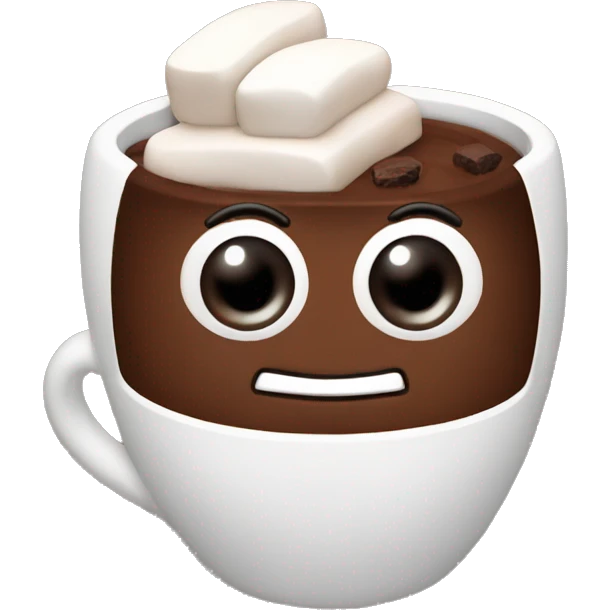 Cocoa with marshmallow emoji
