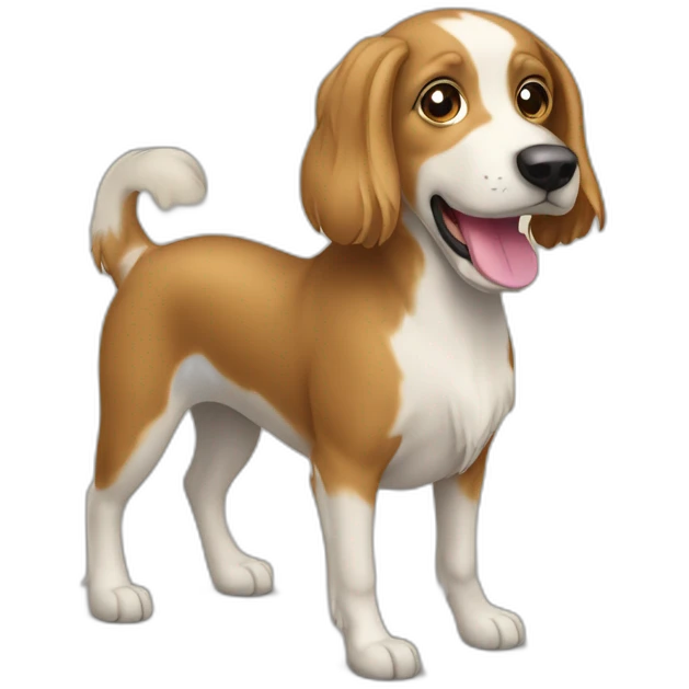 chien sur un cheval emoji