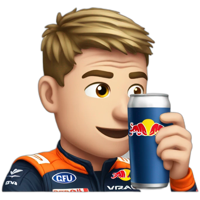 Max verstappen drinking best emoji
