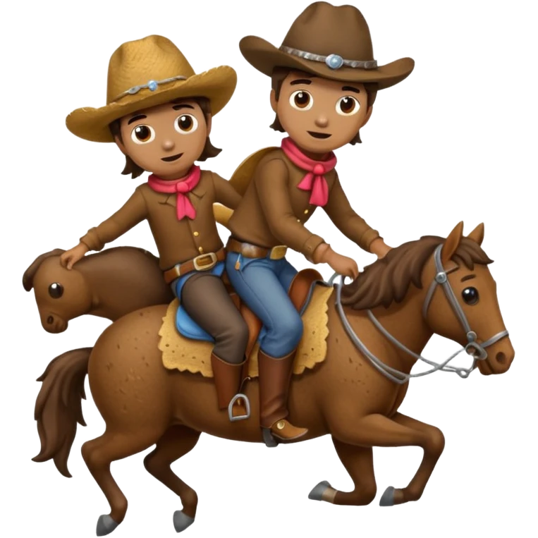 Poop riding a horse emoji