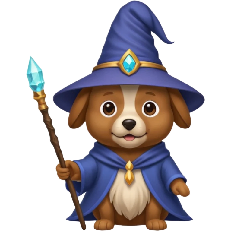 Dog wizard emoji