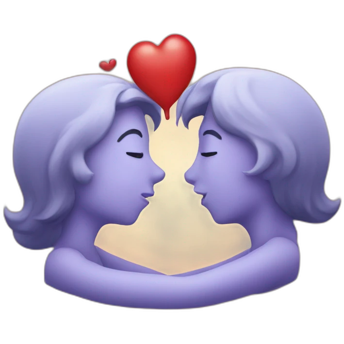 What does a kiss send emoji