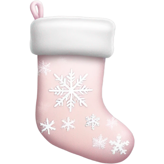  light pink Christmas stocking emoji