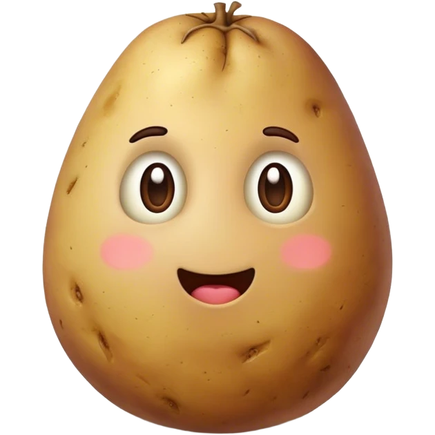 a potato faceless vegetable emoji