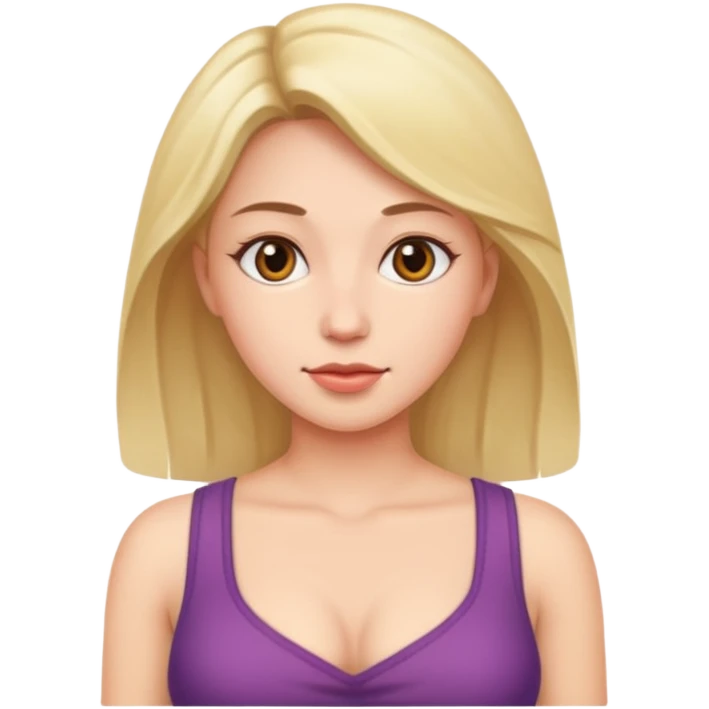 Woman with large chest emoji