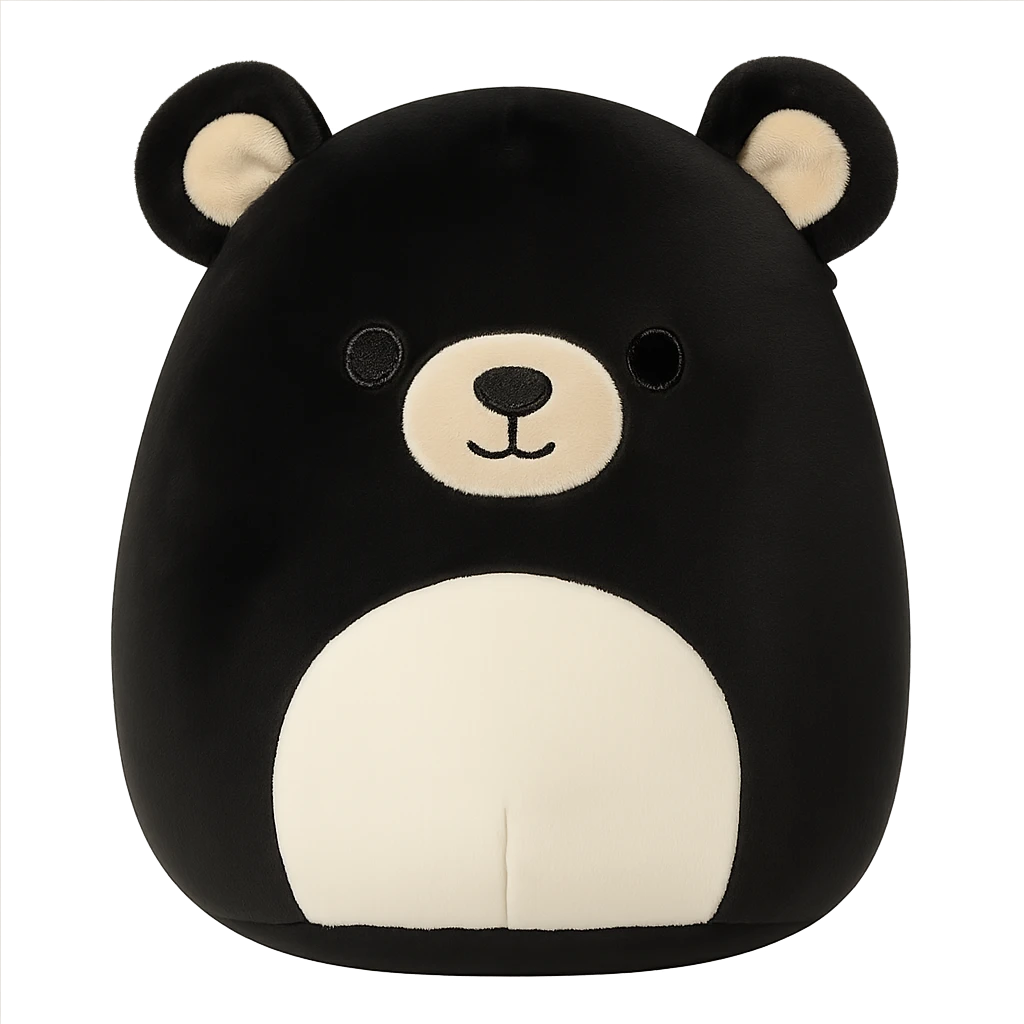 black bear squishmallow plushie emoji