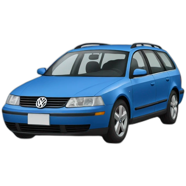 blue volkswagen passat b4 variant emoji