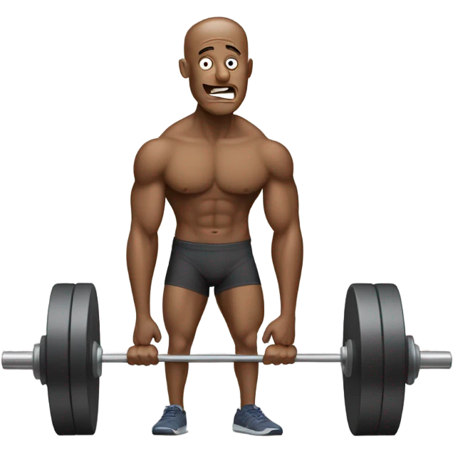 Thin man fitness funny emoji