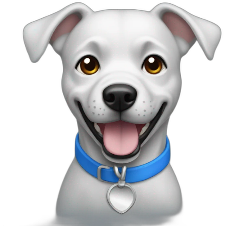 Perro azul emoji