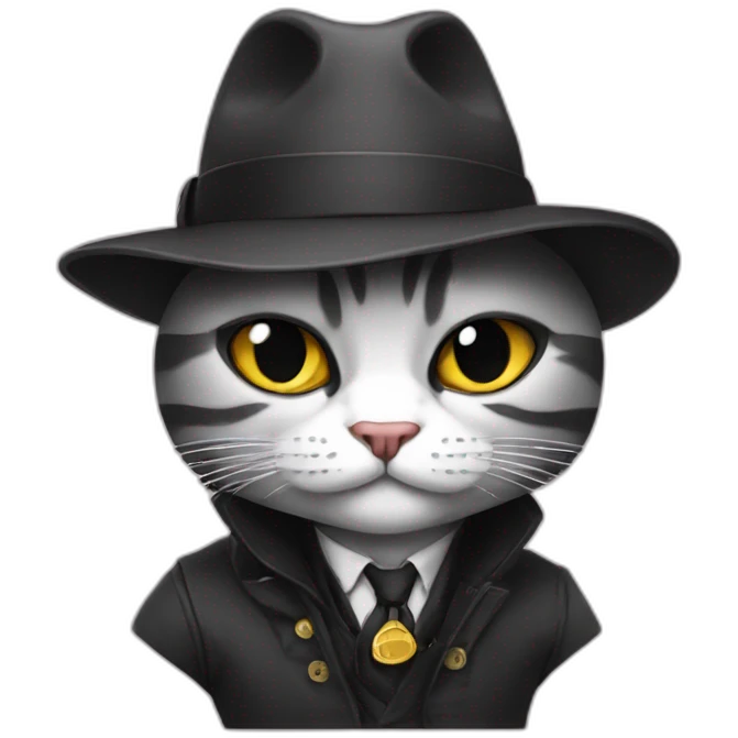 the gangster cat emoji