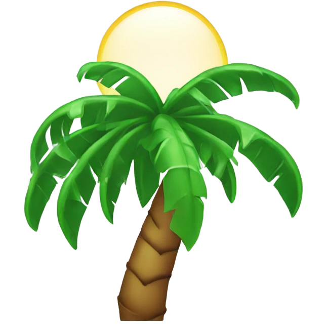 Palm tree crying emoji