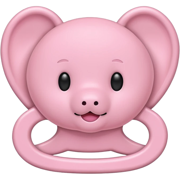 Completely light pink binky emoji