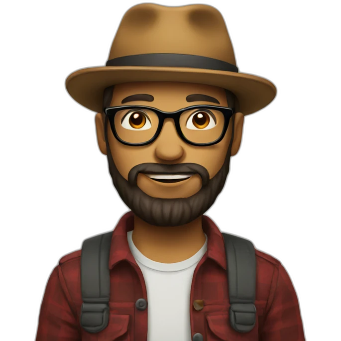 Hipster emoji