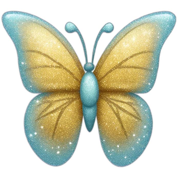glitter ice butterfly emoji