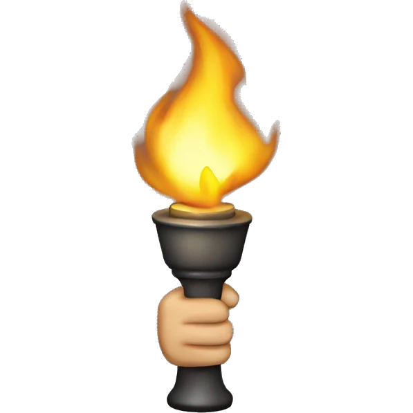 Fist Holding Torch emoji