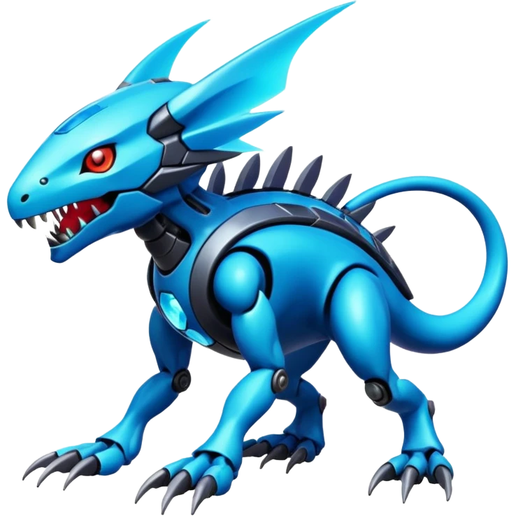  exotic futuristic modern cyber-Fakémon-Digimon-Vernid-creature emoji