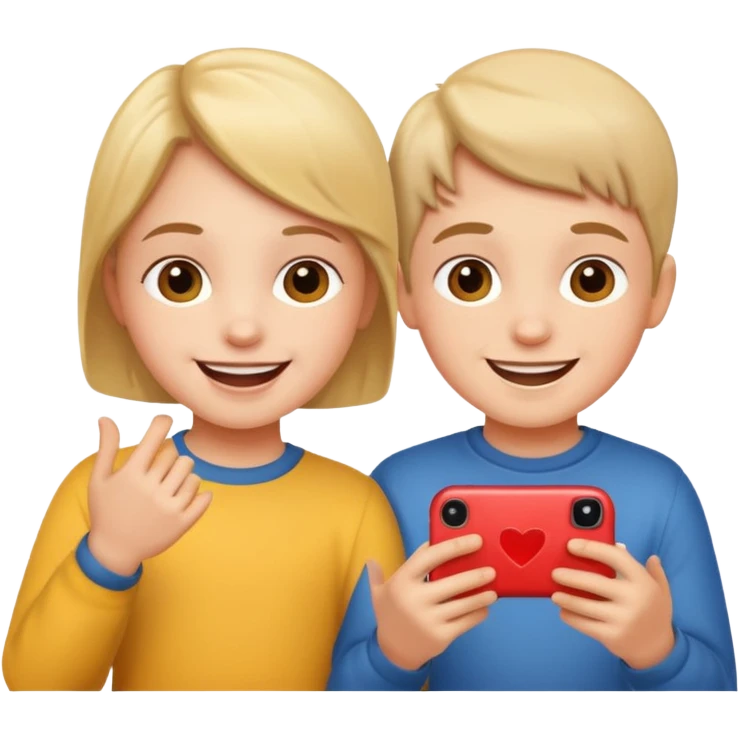 child playing together emoji