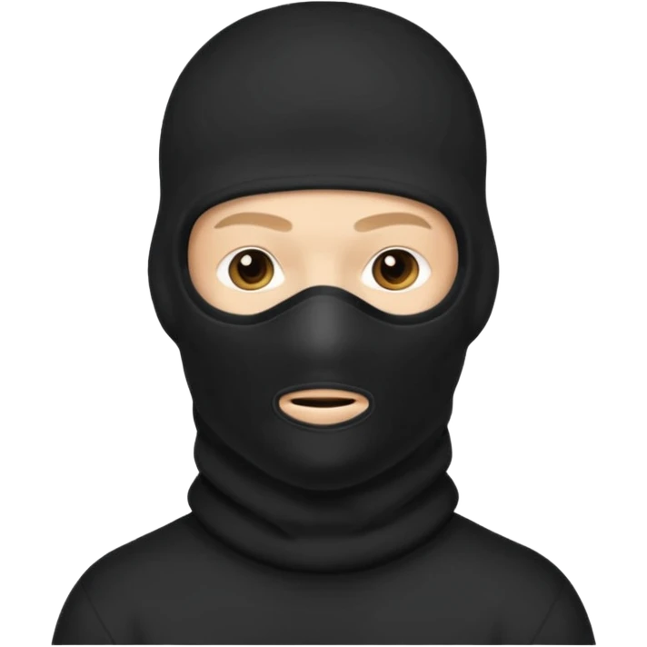 man in balaclava full height emoji