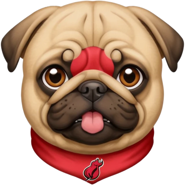 miami heat logo pug dog emoji