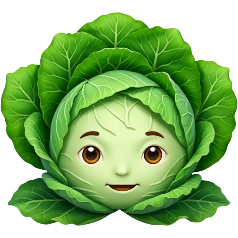 head of cabbage emoji