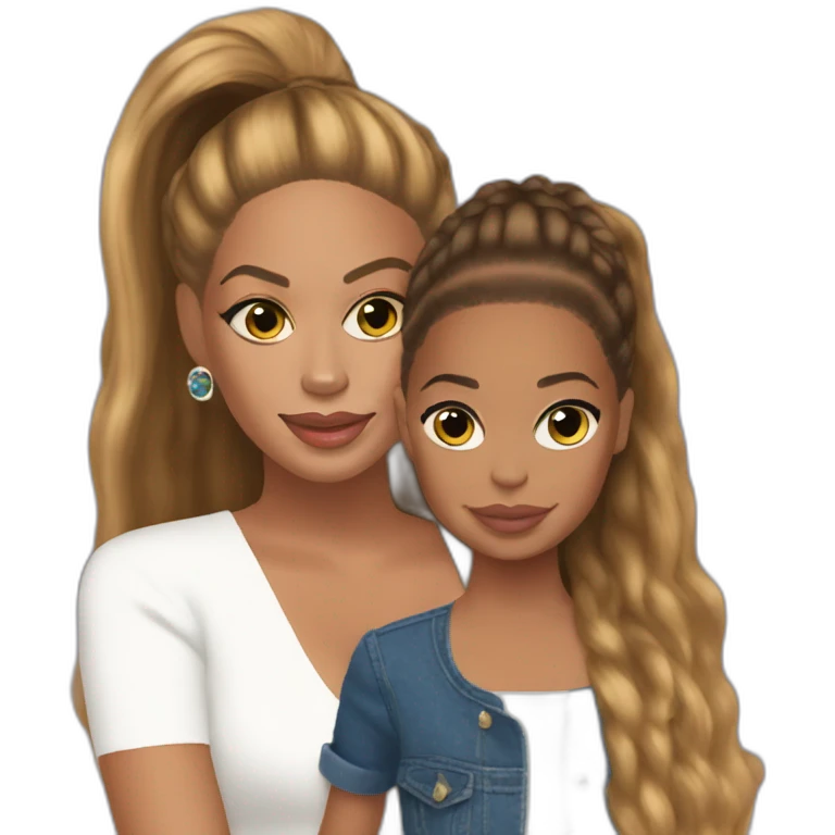 beyonce and blue ivy emoji
