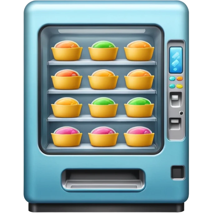vending machine with frozen meals inside emoji