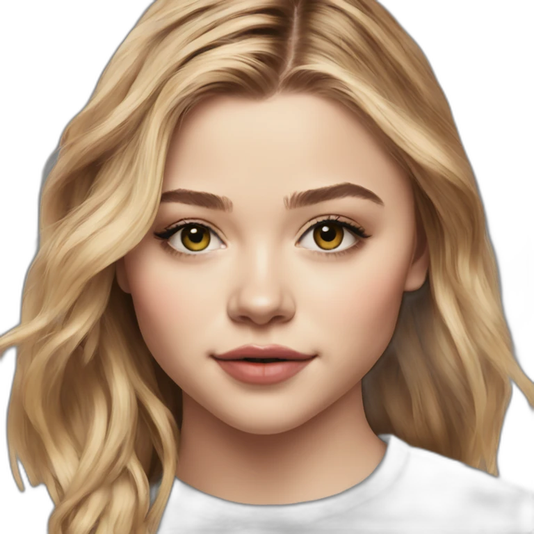 chloë grace moretz wearing tee emoji