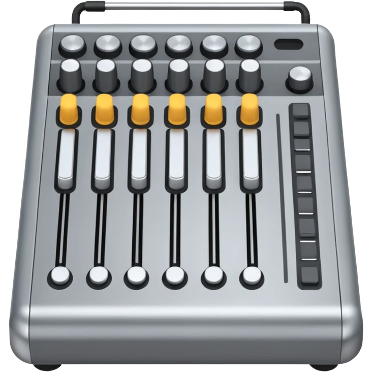 mixer with faders  emoji