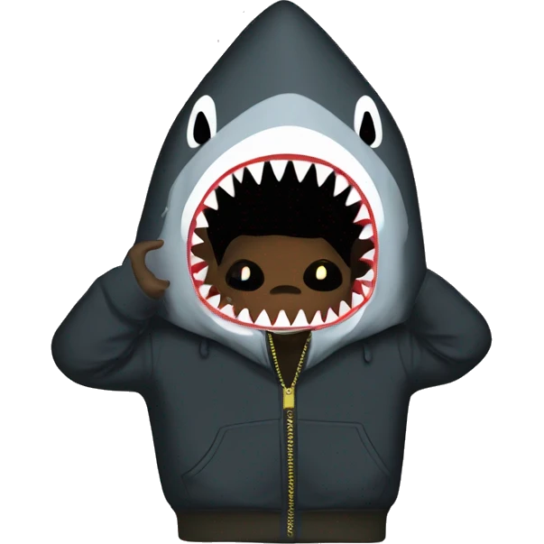 Bape shark hoodie  emoji