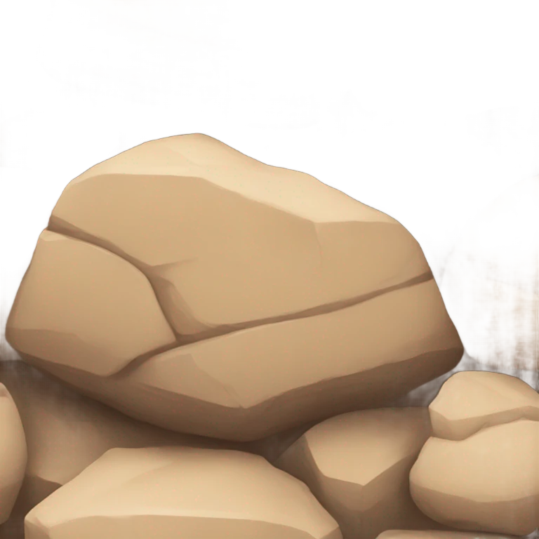 Sandstone rock emoji